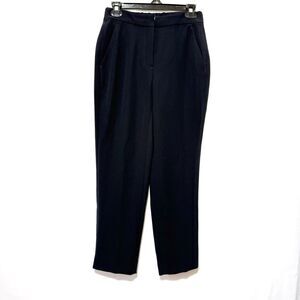 J Crew  Navy Blue Dress Pants Elastic Waist Size 0 Casual Career Office